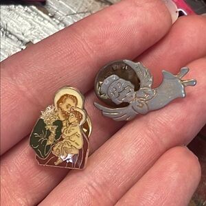 Vintage Religious Pins Set
